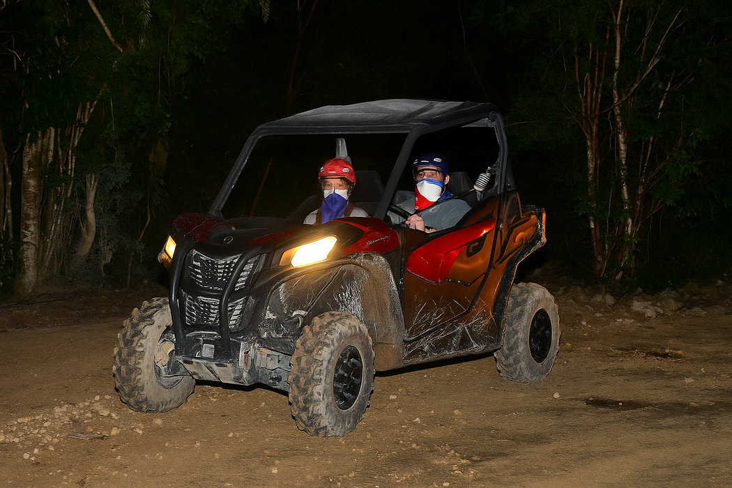 Night ATV Polaris Riding in Punta Cana + Jungle Party, Turf Dinner, and Open Bar at Bávaro Adventure Park - Everything Punta Cana