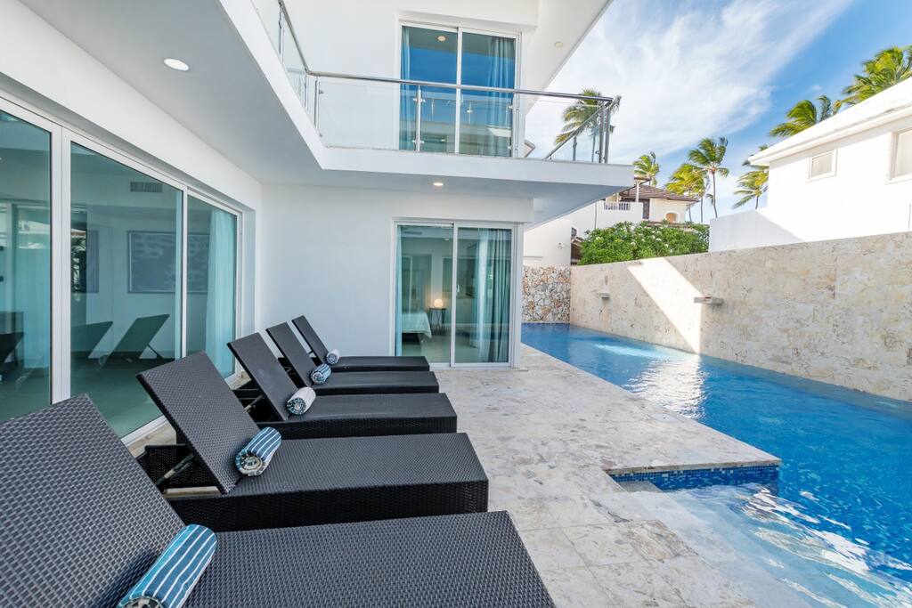 Enjoy the private pool at the villa