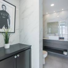 Half bath on the 2nd floor