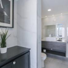 Half bath located downstairs next to the game room