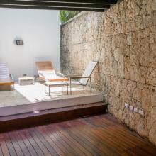Surrender to the peaceful ambiance of our villa's surroundings, a sanctuary for the soul.