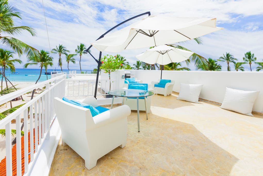 Private Ocean View Apartment for Rent in Punta Cana, the DR