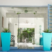 Entrance to our lovely family hotel. You'll feel at home right from the entrance. 