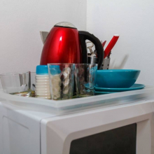 Kitchen amenities that you may need are right in your room. 