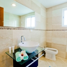 Your apartment has spacious bathrooms with basic necessities for your comfort.