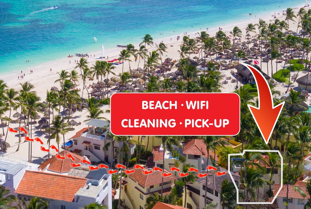 Ocean View Beach Villa Vistamare with Terrace - Everything Punta Cana
