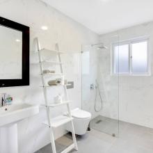 Bedroom 4 - Renovated ensuite bathroom with rain shower