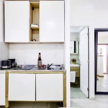  If you like cooking, you will be pleased with our bright and classy kitchen equipped with modern appliances and kitchenware.