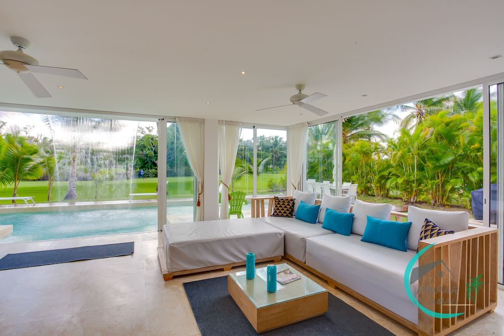 Luxury Villa Waterfall, Cocotal Golf, 5BR, Maid, Pool - the Dominican ...