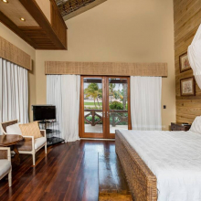 In your vacation room, you'll have a big cozy bed for a royal sleep, a large wardrobe and AC