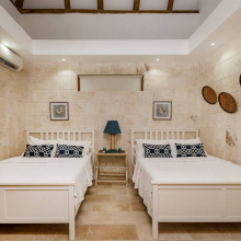 One more spacious and airy bedroom with separated beds & fresh linens for your sweet dreams