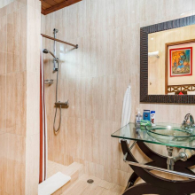 Bathroom with all necessities will make your stay comfortable.