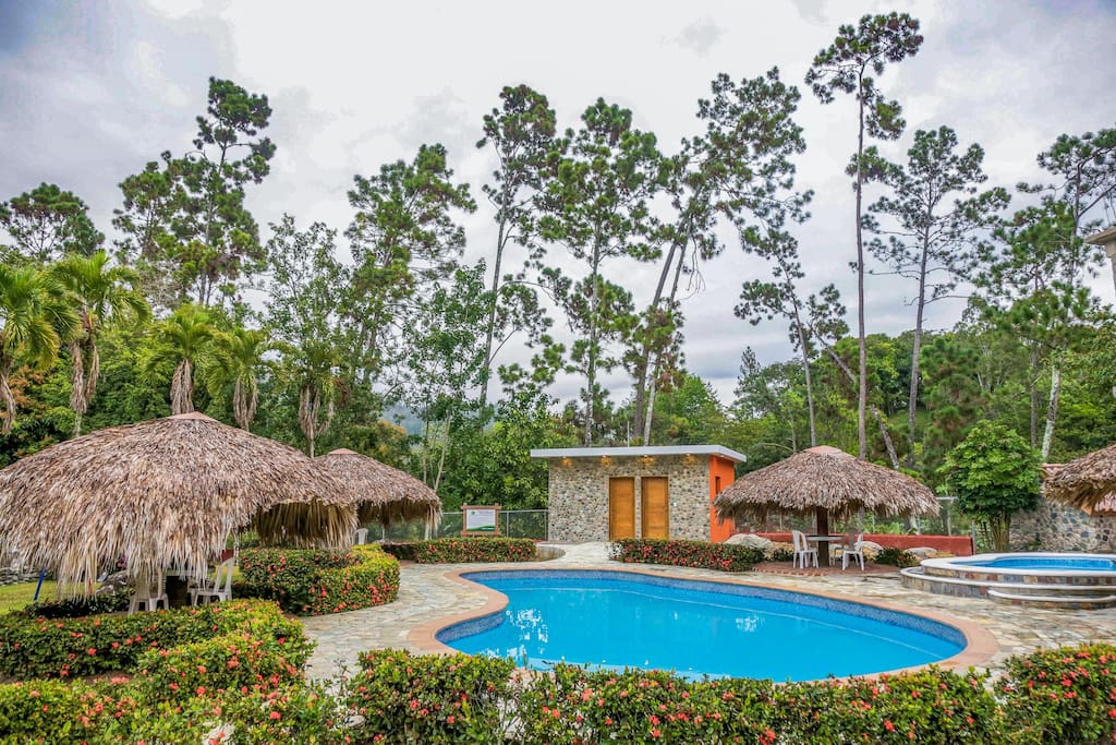 Modern private villa with pools in guarded resort of Jarabacoa, the DR