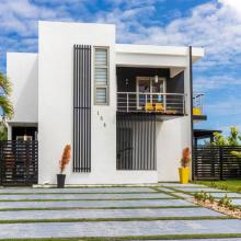 Welcome to your cozy haven, a 4-bedroom modern villa in a safe gated community in Punta Cana.