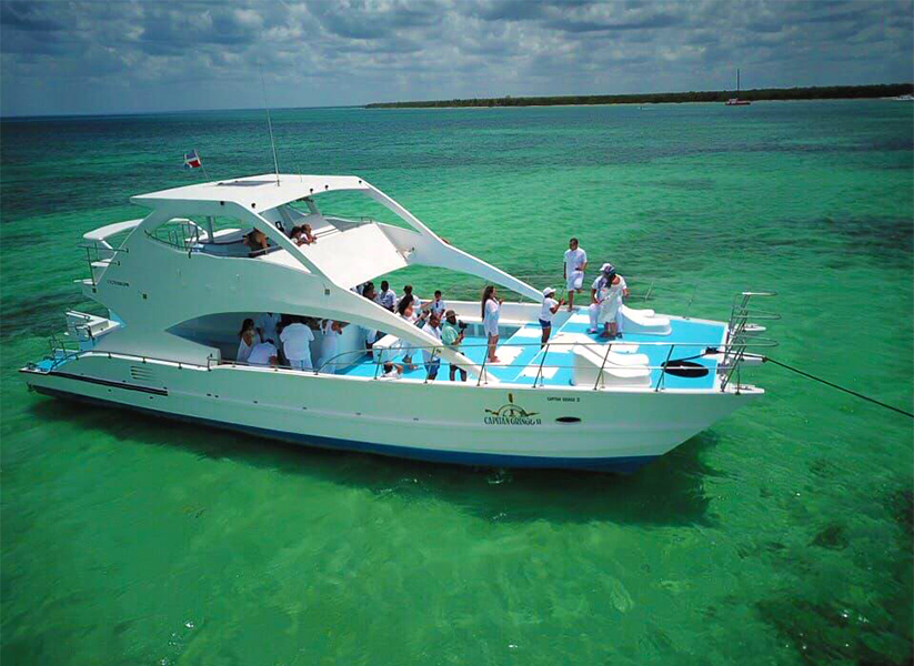 saona island private catamaran