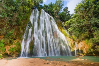Cayo Levantado & El Limon Waterfall Excursion. Samana, the Dominican Republic
