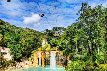 Night Adventure at Scape Park Punta Cana – Water Fun, Dinner, and Music Entertainment by the Waterfall