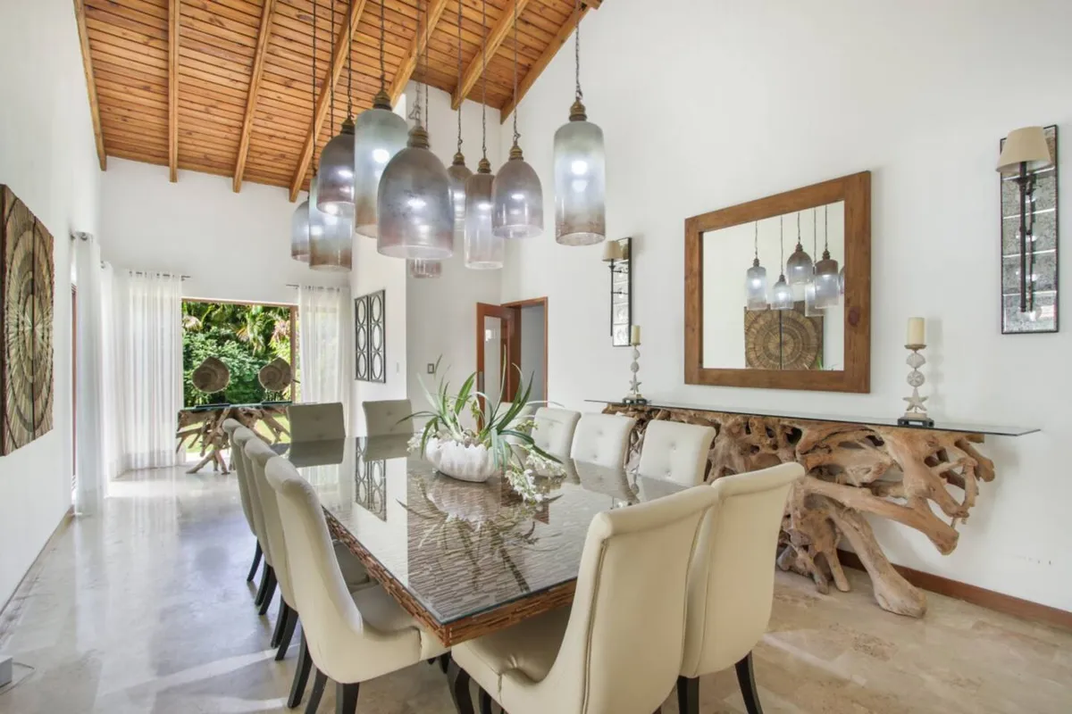 Dining area of the villa