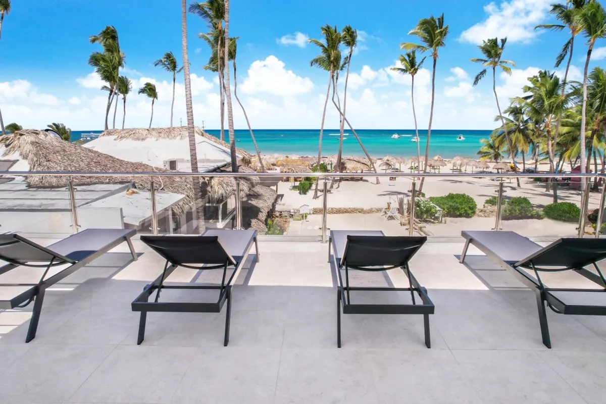 Terrace of the villa on Los Corales Beach