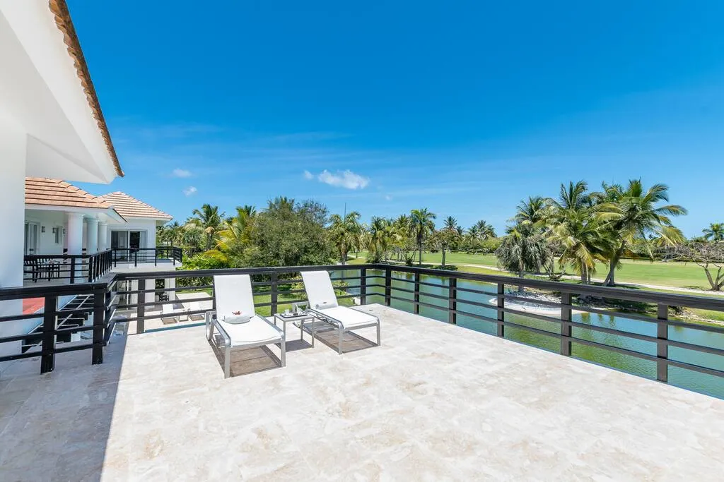 Huge terrace of the villa on the 2nd level