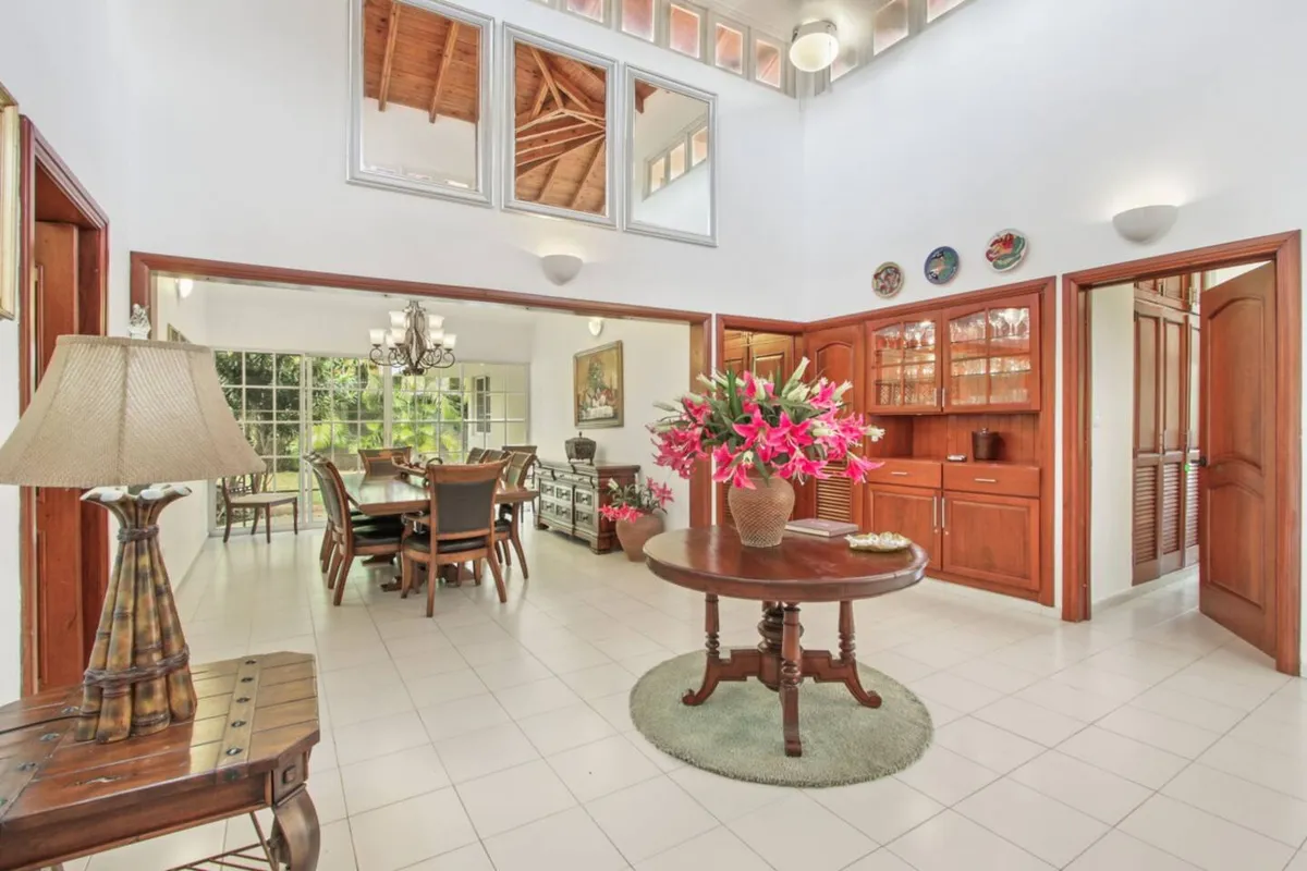 Dining space at the villa