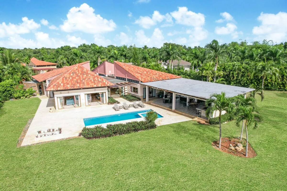 Bird-view of the villa at Casa de Campo