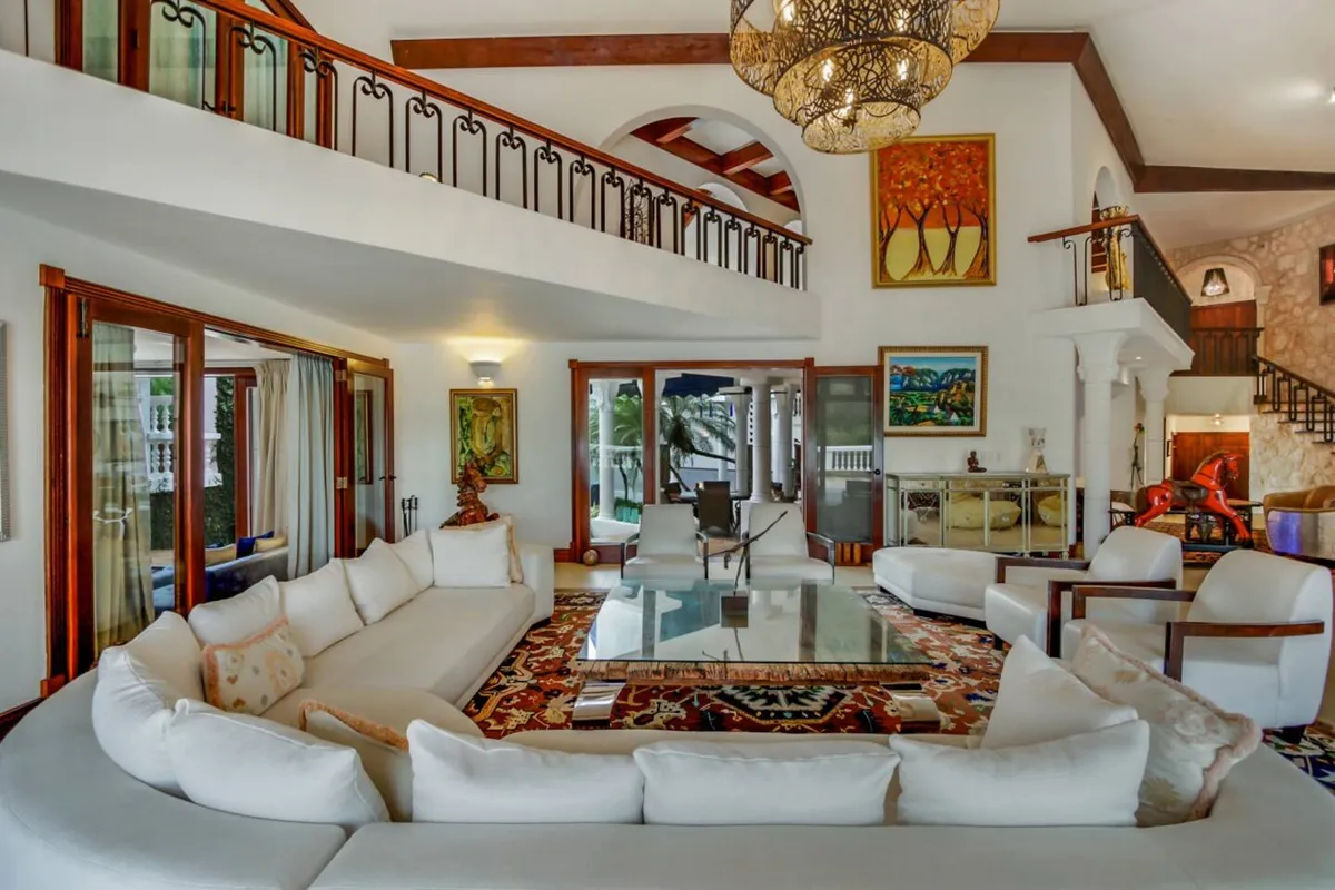 Living rooms of the villa at Casa de Campo