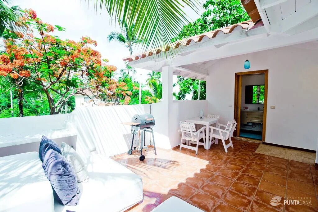 Terrace on the second floor of the villa