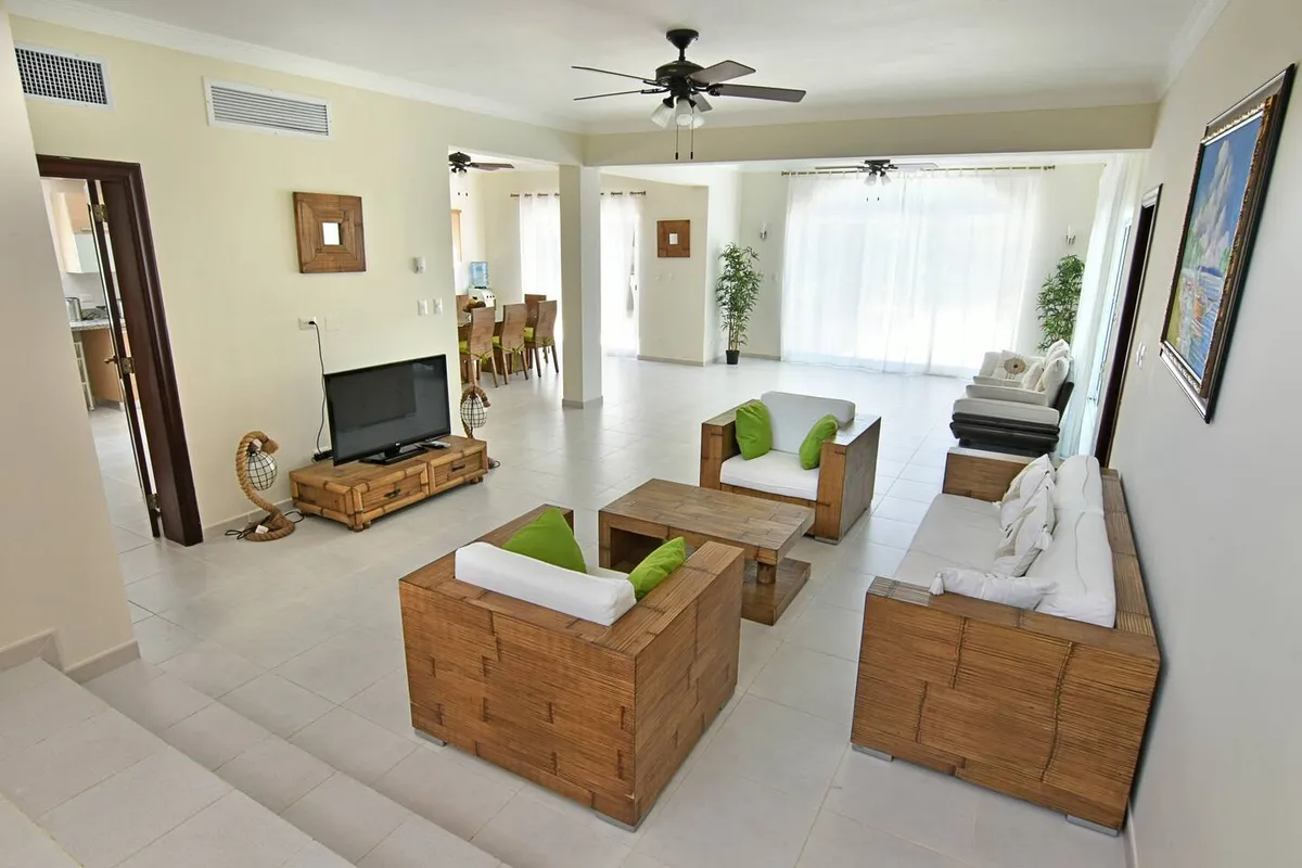 Living room of the villa