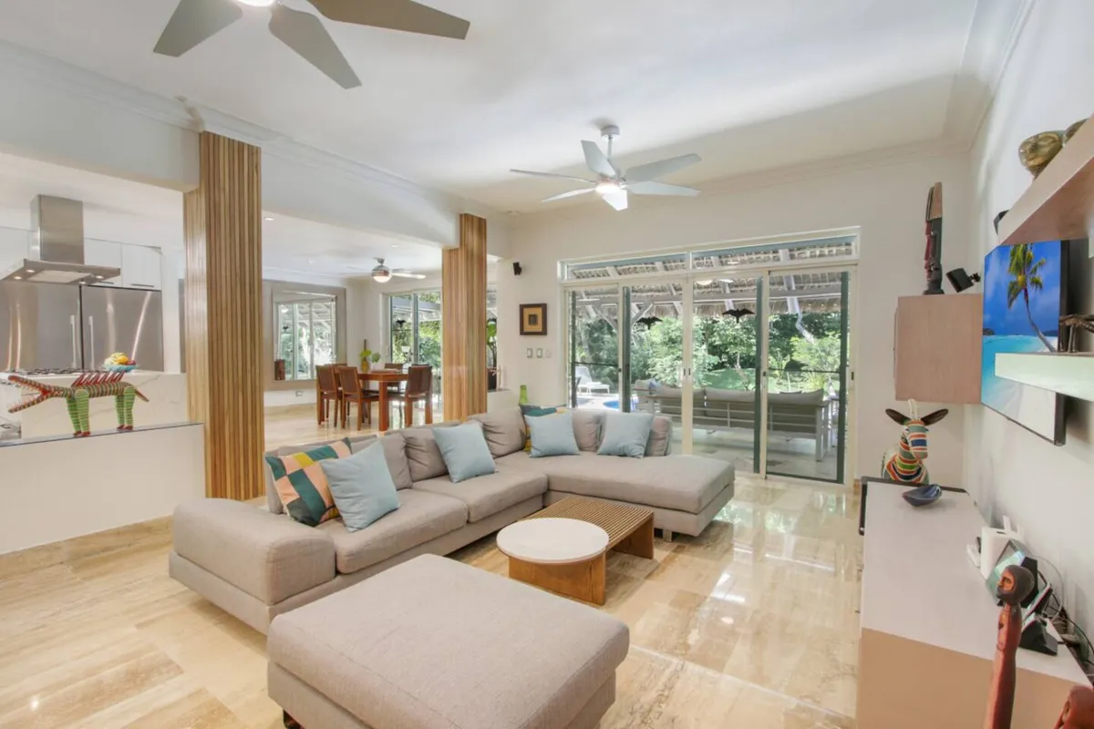 Living room for all guests at the villa