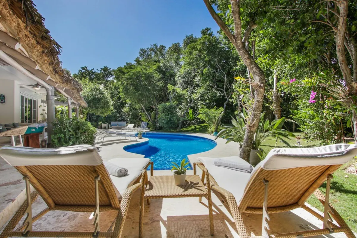 Pool and terrace of the villa