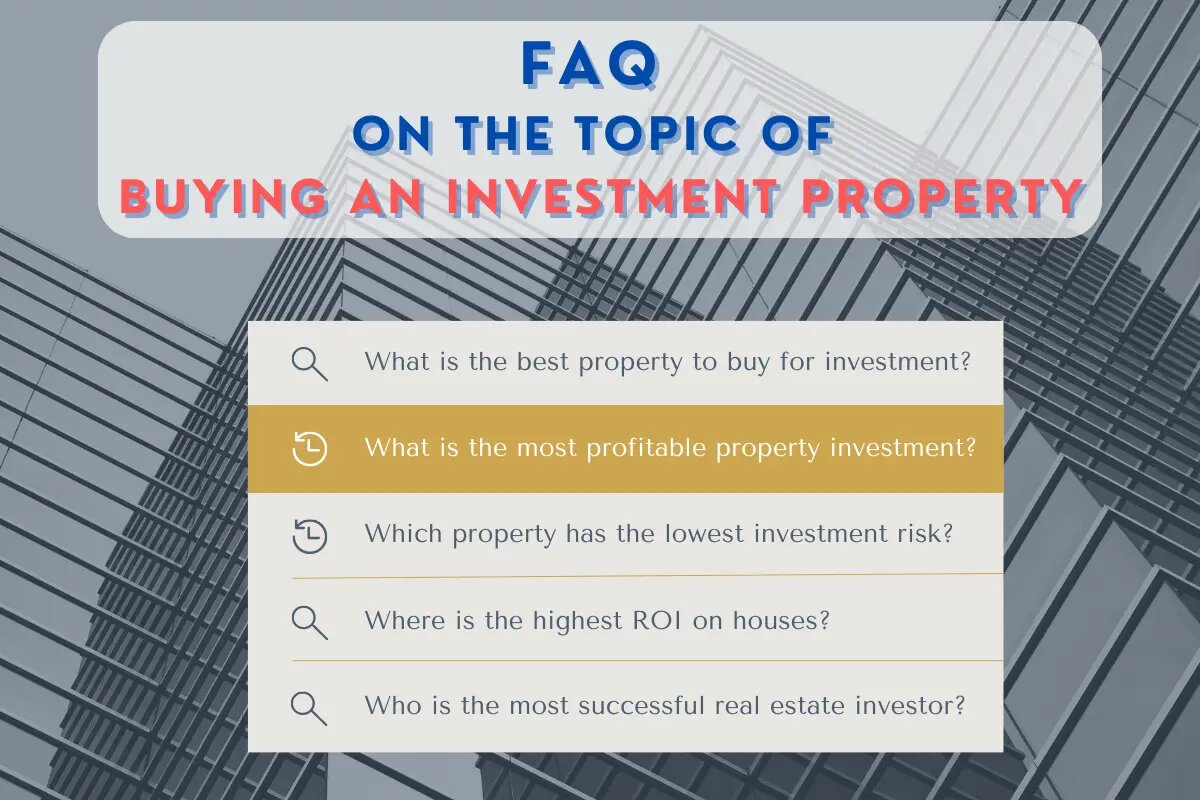 FAQ on buying an investment property