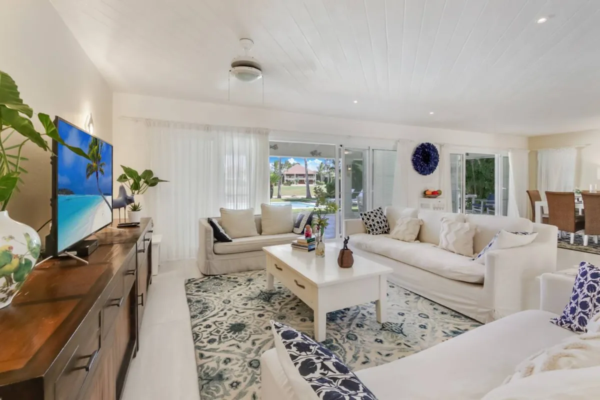 Living room at the villa