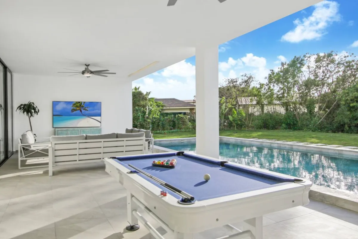 Terrace of the villa in Cap Cana