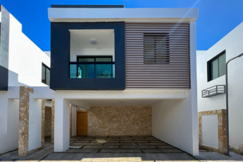 Brand new Punta Cana townhouse villa in the center of Bávaro, 142 m2, 2-level, terrace & jacuzzi