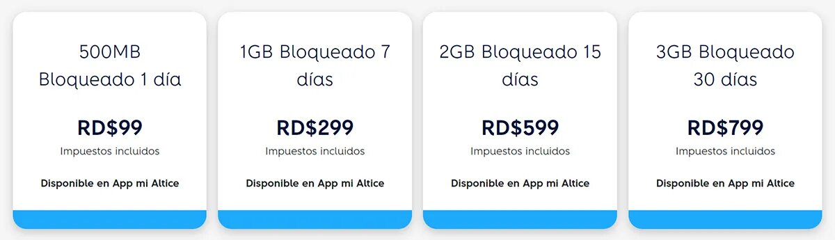 Prepaid mobile Internet plans from Altice