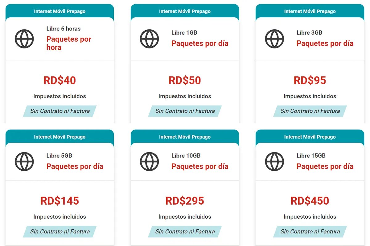 Prepaid mobile Internet plans from Claro