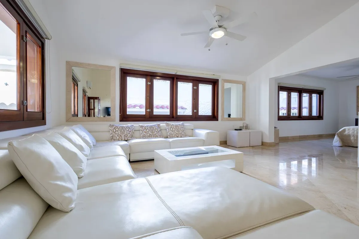 Living area at the villa