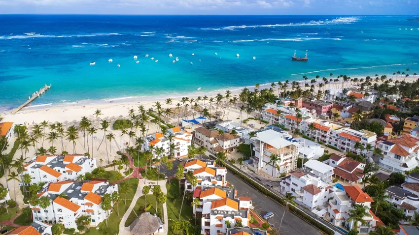 Beach view in Punta Cana