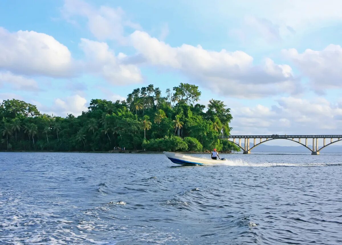 Samana Bay in the Dominican Republic