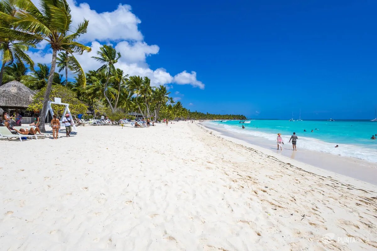 Beach view in the Dominican Republic