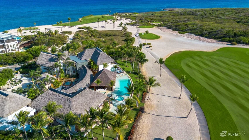 One of the holiday villas in Cap Cana, the Dominican Republic