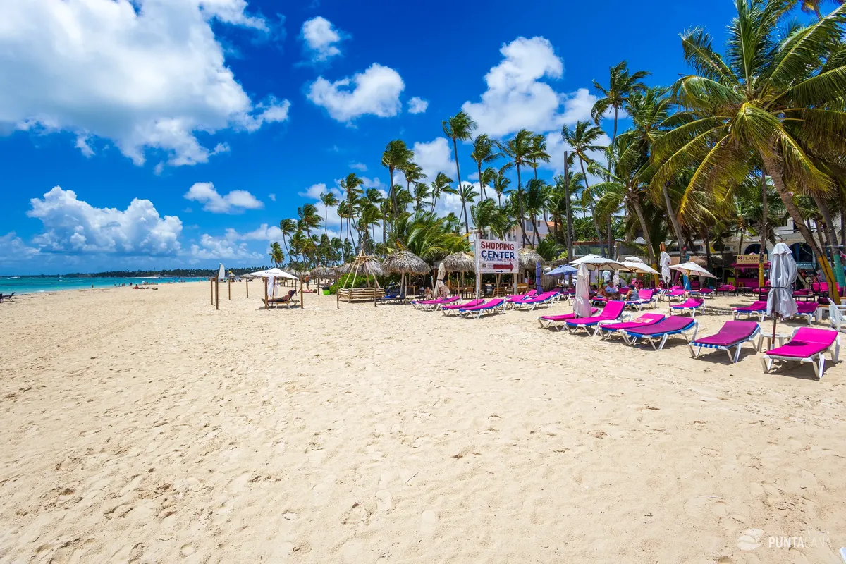 Beach view in Punta Cana