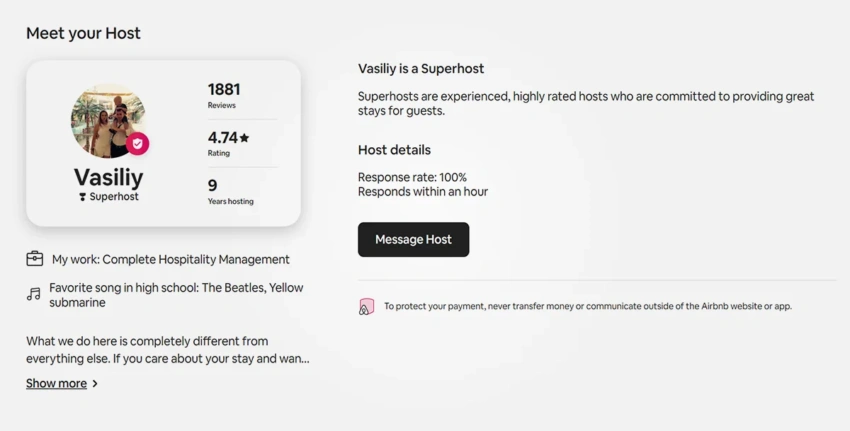 Airbnb Host Credibility