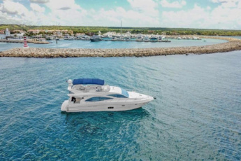 Luxury Majestic 56ft Yacht Charter from Punta Cana – Private Island Cruise to Saona, Palmilla, or Catalina