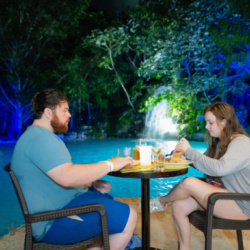 Cocktails by the Waterfall