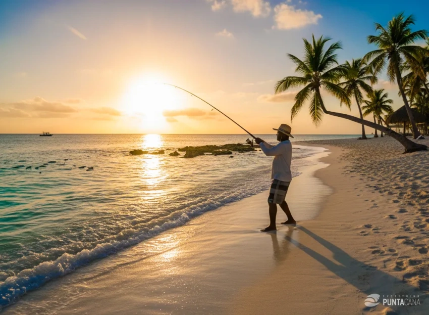 Beach and shore fishing in Punta Cana