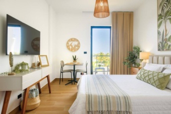 Comfortable New Pool-View Studio for Rent in Downtown Punta Cana – Gym, Parking, Short Drive to the Beach