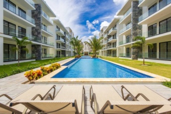 New 1BR Punta Cana Apartment (Eden Tropical) – Private Terrace, Huge Pool, Gated Residence