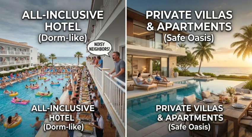 Private property vs all-inclusive hotels in the DR